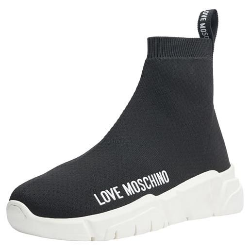 Love Moschino sneakers donna, nero, 38 eu