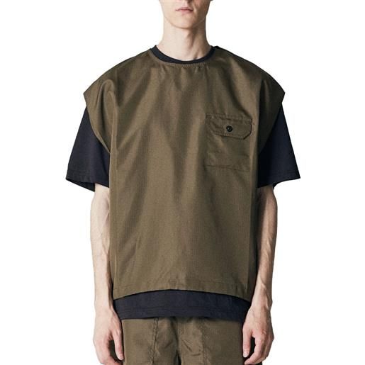 TAION military no sleeve cut sew