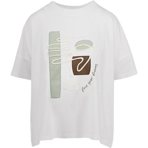 Bomboogie t-shirt donna off white