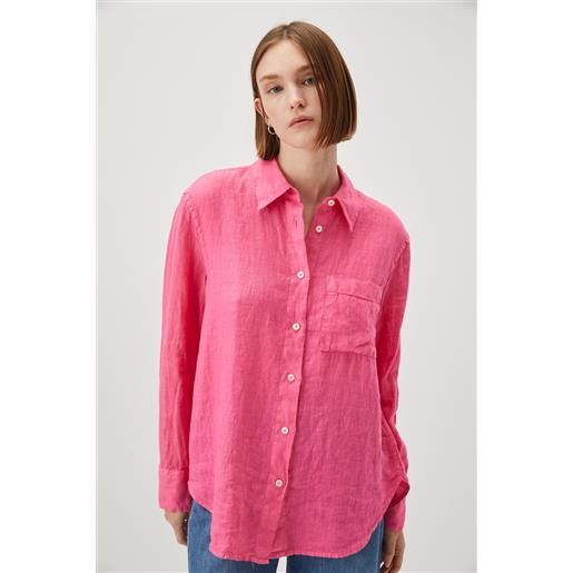 ROY ROGERS camicia easy lino dyed