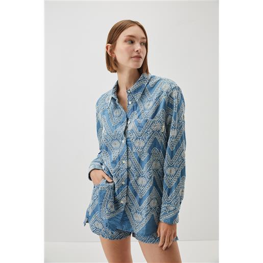 ROY ROGERS camicia easy old glory chambray