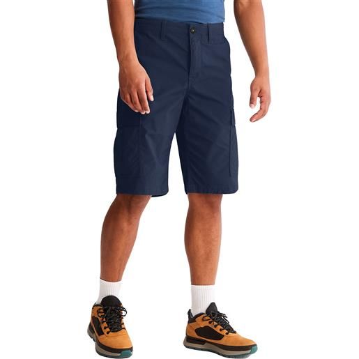 Timberland bermuda da uomo outdoor poplin cargo blu