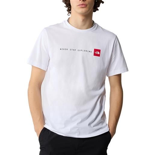 The North Face t-shirt da uomo never stop exploring bianca