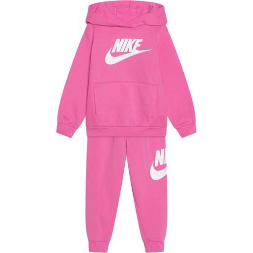 Nike tuta da bambina club french terry rosa