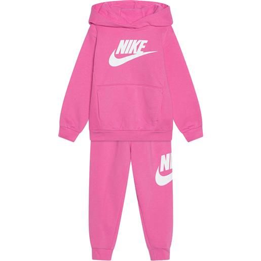 Nike tuta da neonata club french terry rosa