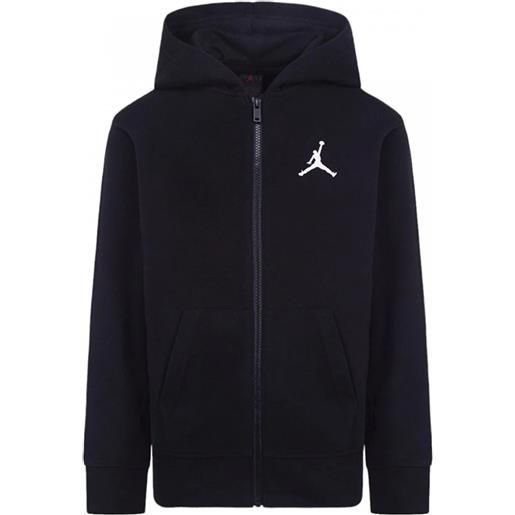 Nike jordan felpa da ragazzo con cappuccio e zip mj essentials nera
