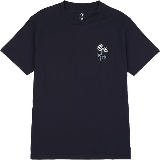 Converse t-shirt da donna spring blooms flower nera