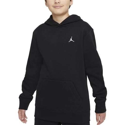 Nike jordan felpa da ragazzo con cappuccio essentials nera