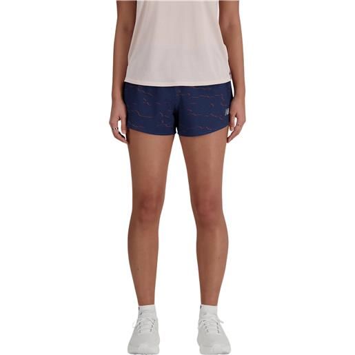 NEW BALANCE rc seamless printed short 3 inch shorts running donna
