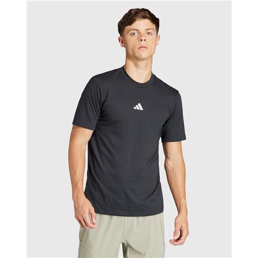 Adidas t-shirt workout logo nero uomo