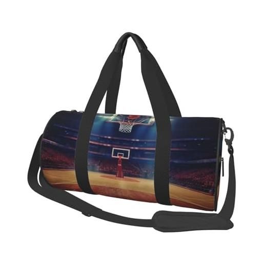 DENMER borsa da viaggio durevole basketball arena - borsa spaziosa ed elegante per tutte le tue esigenze di viaggio