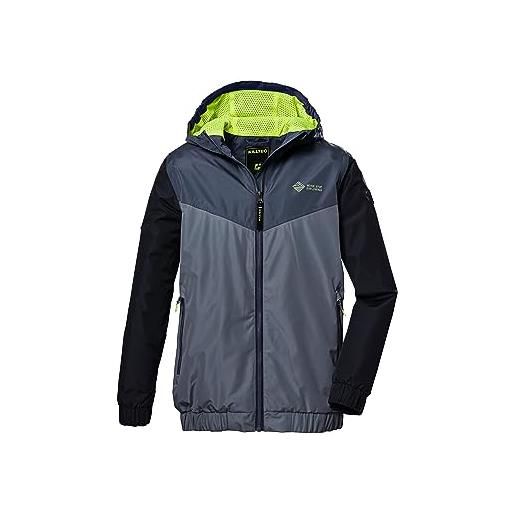 Killtec regazzi giacca funzionale/giacca outdoor con cappuccio kos 288 bys jckt, blue grey, 128, 41474-000