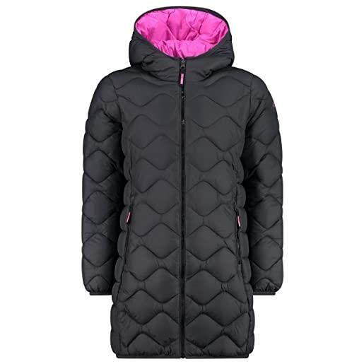 CMP - cappotto da bambini con cappuccio fisso, titanio, 164