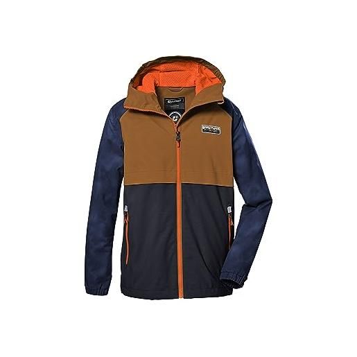 Killtec regazzi giacca funzionale/giacca outdoor con cappuccio kos 280 bys jckt, light khaki, 128, 41466-000