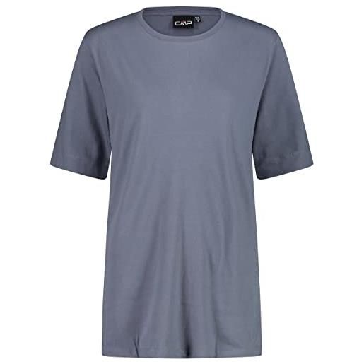 CMP - t-shirt in jersey da donna, cristall blue, 44