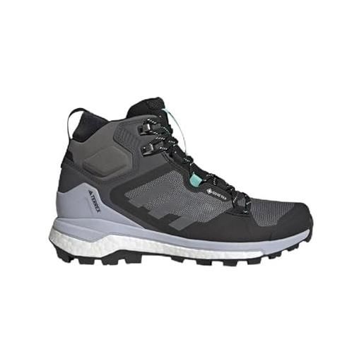 Adidas terrex skychaser 2 mid gtx w, scarpe da trekking donna, grey six/grey four/halo silver, 36 eu