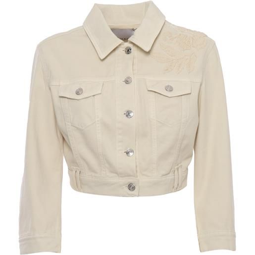 Ermanno Firenze giacca in jeans beige