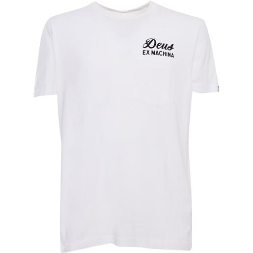 DEUS EX MACHINA t-shirt bianca con stampa