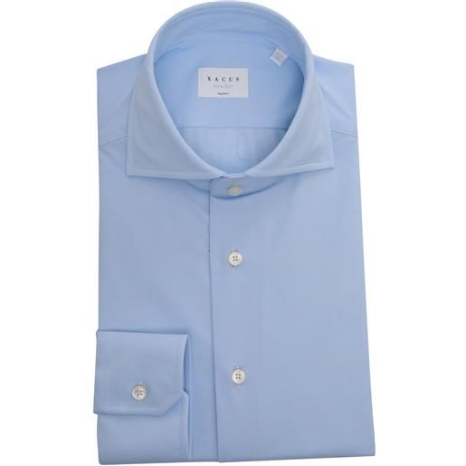 XACUS camicia azzurra con tasca