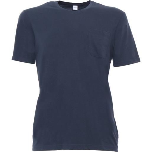 ASPESI t-shirt blu con taschino