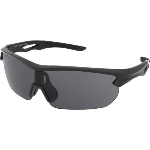 Crullé dynamic c1 | occhiali da sole sportivi | unisex | plastica | mascherina, rettangolari | nero | adrialenti