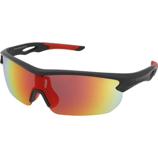 Crullé dynamic c2 | occhiali da sole sportivi | unisex | plastica | mascherina, rettangolari | nero | adrialenti