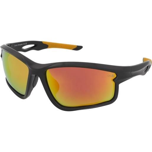 Crullé energetic c6 | occhiali da sole sportivi | unisex | plastica | rettangolari | nero | adrialenti