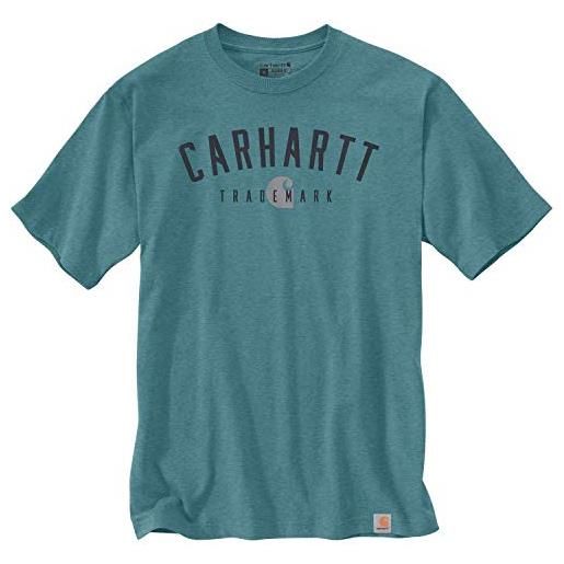 Carhartt maglietta da uomo workwera graphic blue spruce heather s