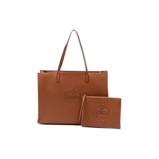 Roccobarocco - borsa shopper in poliuretanica, nero (43 x 30 x 13 cm)