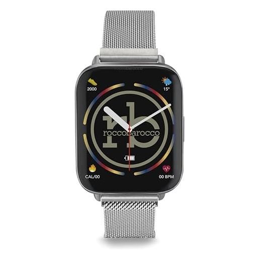 Roccobarocco smartwatch- rb-elite- rb. Sw-1101-01e unisex silver
