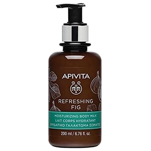 Apivita refreshing fig moisturising body milk 200ml