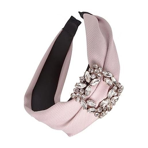 STAHAD 1 pc elastica larga di strass turbante cerchio per elastico in tessuto ombrello mantella taglio per da donna diamante