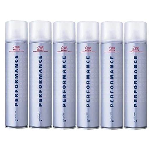 Wella performance - set di spray per capelli, 6 x 500 ml