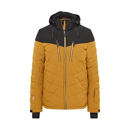 Killtec men's giacca/giacca da sci in look piumino con cappuccio staccabile con zip e paraneve ksw 115 mn ski qltd jckt, black, xl, 38713-000