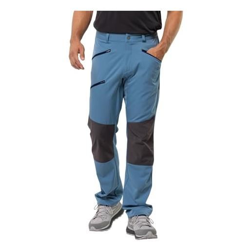 Jack Wolfskin hiking alpine pants m pantaloni da escursionismo, elemental blue, 46 uomo