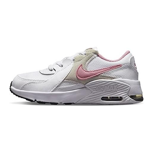 Nike air max excee, scarpe da passeggio unisex-bambini e ragazzi, white elemental pink med soft pink white, 19.5 eu