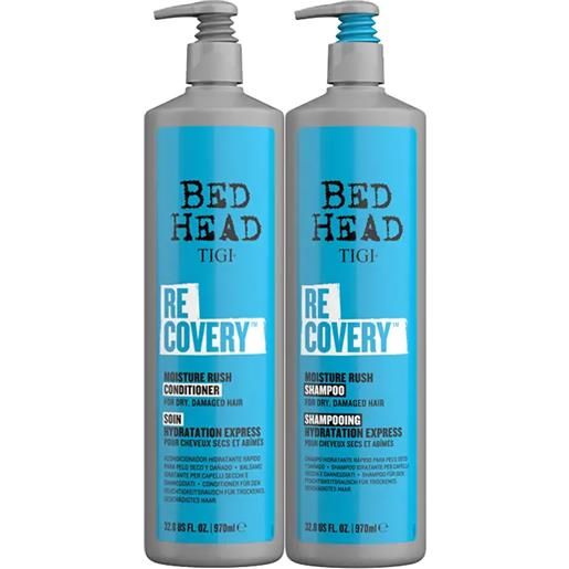 TIGI kit bed head idratante recovery moisture rush shampoo 970ml + conditioner 970ml