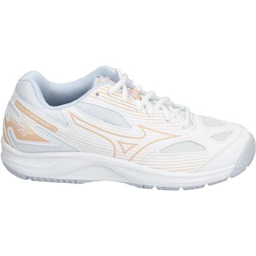 Mizuno scarpe da donna per badminton/squash Mizuno cyclone speed 4 - white/peach parfait/halogen blue