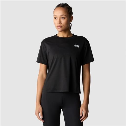 The North Face t-shirt flex circuit black da donna