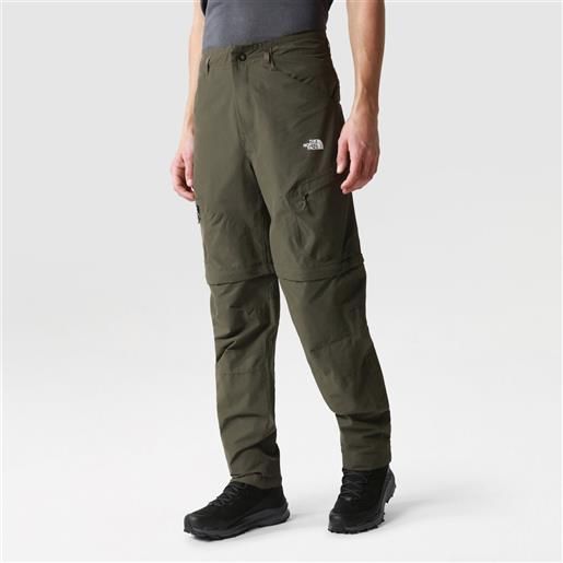The North Face pantaloni convertibili exploration new taupe green da uomo