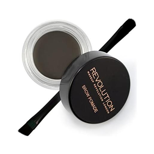 Makeup revolution, trucco per sopracciglia "brow pomade", marrone, 3 g