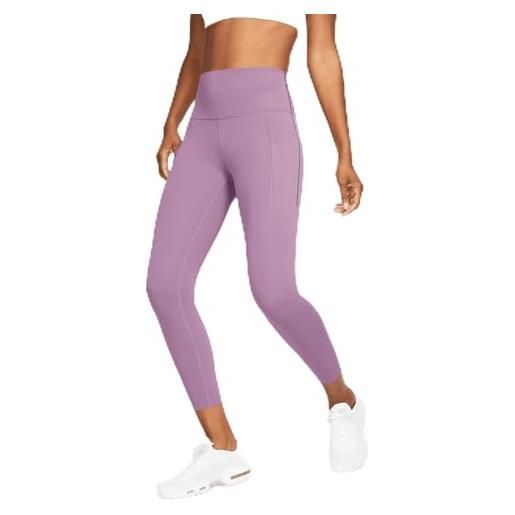 Nike universa leggings, violet dust/black, l donna