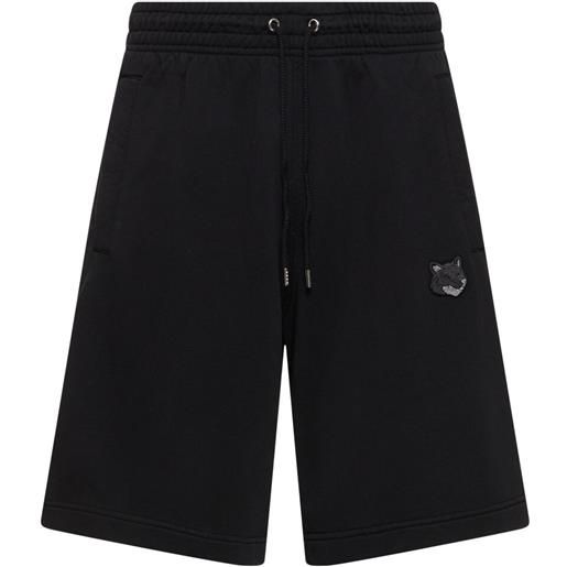 MAISON KITSUNÉ shorts oversize con patch