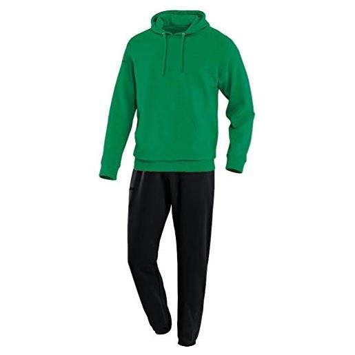 JAKO, tuta da jogging da uomo con cappuccio, verde sportivo, 3xl