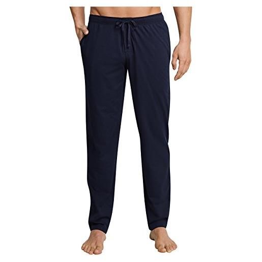 Schiesser lange schlafhose-mix + relax pantaloni del pigiama, blu (dunkelblau 840), 56 uomo