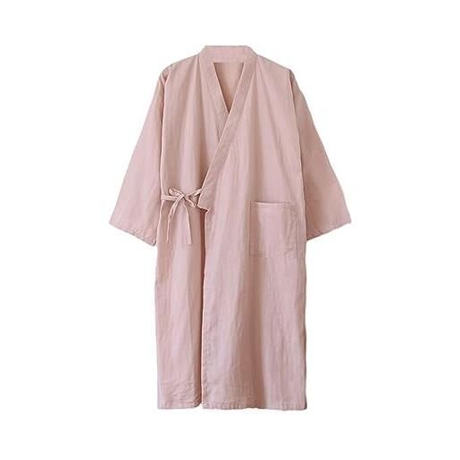 OWLONLINE pigiama da donna stile giapponese in cotone oversize kimono giapponese taglia xl -o3