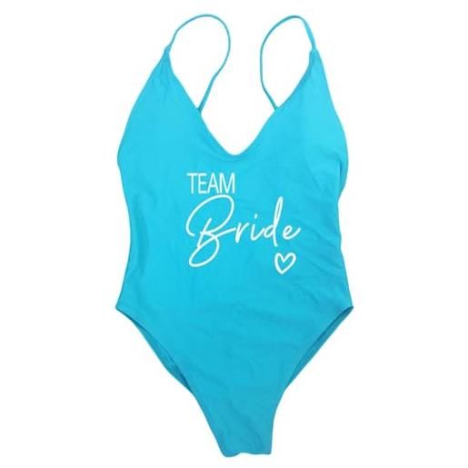 TEidea costume da bagno studi da bagno da sposa team per usura da spiaggia femminile e feste di addio al nubilato - costumi da bagno più dimensioni, imbottiti-bianco-bride2-m