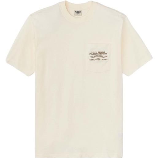 FILSON t-shirt embroidered pocket uomo off white diamond