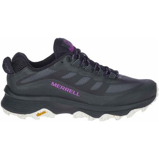 Merrell - scarpe per trekking di un giorno - moab speed black w per donne - taglia 37,38 - nero