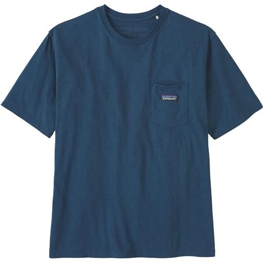 Patagonia - t-shirt in cotone biologico - m's daily pocket tee tidepool blue per uomo in cotone - taglia s, m, l, xl, xxl
